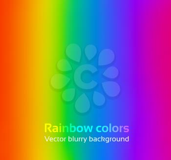 Rainbow blurred background. Vector EPS 10.