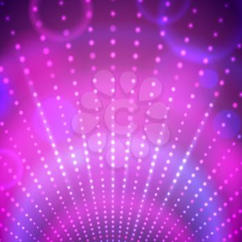 Background with disco lights. Vector illustration.