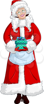 Royalty Free Clipart Image of Mrs Claus