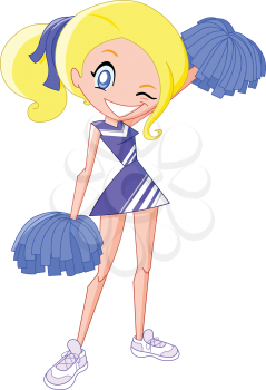 Cute cheerleader