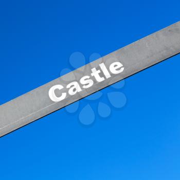 blur in south africa close up of the castle sign like    texture background
