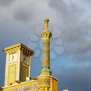in iran  blur  islamic mausoleum old   architecture mosque mosaic