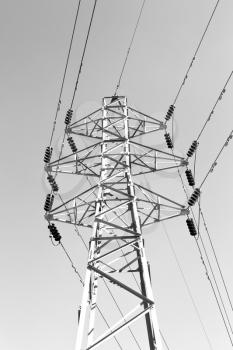 in iran electrical pylon in the clear sky energy and generation danger structure