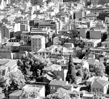 in the   old europe greece  and congestion of  houses new   architecture 