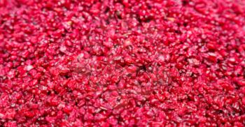blur in iran factory of dried cranberries lots of vitamin and fresh nutrition