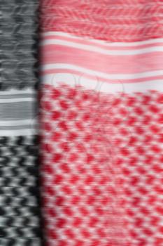 the blur  texture of the cotton traditional symbolic  arabian  scarf like background abstract