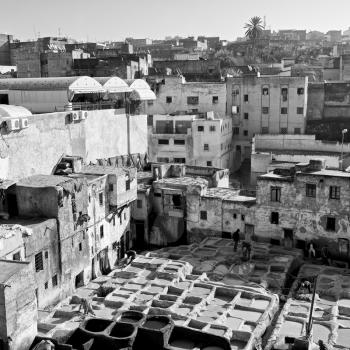 blur in morocco africa the antique tannery near the medina 