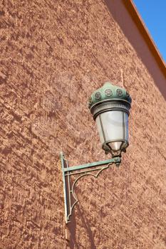  street lamp in morocco africa old lantern   the outdoors and decoration  brick