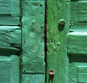 lanzarote abstract door wood in the green