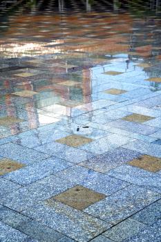 in   asia  bangkok thailand abstract pavement cross stone step in the  temple 