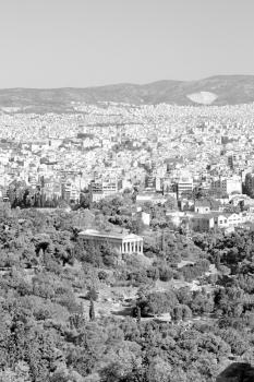 in the   old europe greece  and congestion of  houses new   architecture 