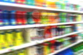 in iran abstract supermarket blurred like lifestale concept and consumer products
