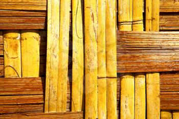 thailand abstract cross bamboo in the temple kho phangan bay asia and south china sea