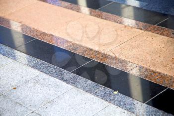 in    asia  bangkok   thailand abstract    pavement cross stone step   the       temple  reflex
