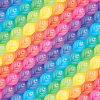 Colorful seamless pattern. Diagonal tileable vector background.