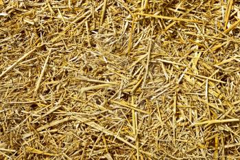 Roughly chopped wheat straw as a texture