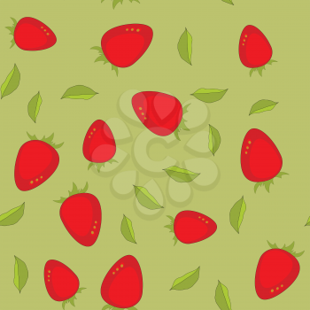 Berry cartoon seamless pattern 651