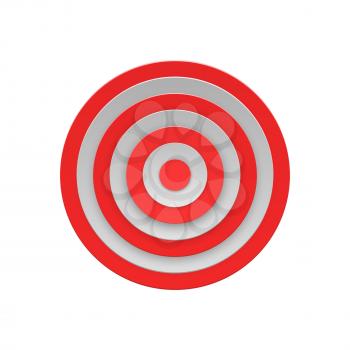 Target Isolated on White Background Vector illustration