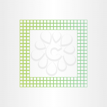 green eco frame abstract theme background symbol