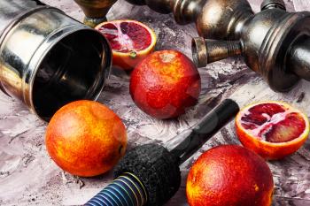 Stylish Turkish hookah tobacco with the taste of Sicilian orange