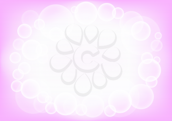 The rounded circles eps10 pink background
