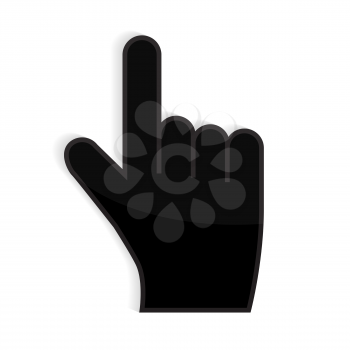 Icon Mouse Hand Cursor Vector Illustration EPS10