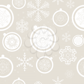Happy New Year and Marry Christmas Seamless Pattern Background.