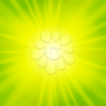 Green Natural Sunny Background Vector Illustration EPS10