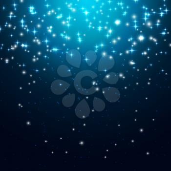 Star Shiny Sky Vector Illustration Background EPS10