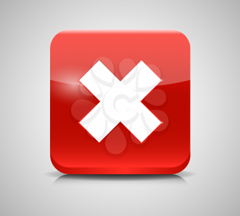 Vector Red  Check Mark Icons. EPS 10