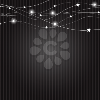 Abstract Christmas Black  Background Vector Illustration. EPS10