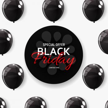 Black Friday Sale Banner Template. Vector Illustration EPS10

