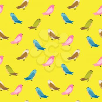 Abstract Bird Seamless Pattern Background Vector Illustration EPS10