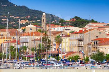 Cityscape of Propriano, South Corsica, France