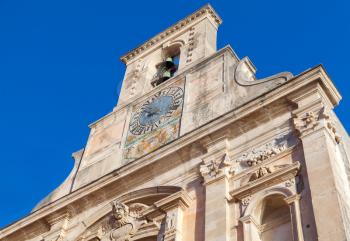 Church of  Santissima Annunziata, exterior fragment. Gaeta, Italy