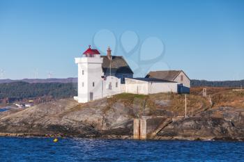 Terningen Lighthouse. Hitra Municipality, Trondelag county, Norway