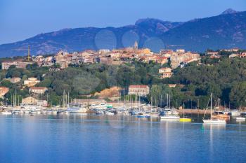 Corsica island, France. Porto-Vecchio town, summer coastal landscape