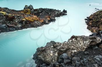 Iceland, Blue lagoon, natural geothermal spa, one of the most visited tourist attractions in Iceland