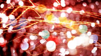 Defocused abstract bright lights bokeh background