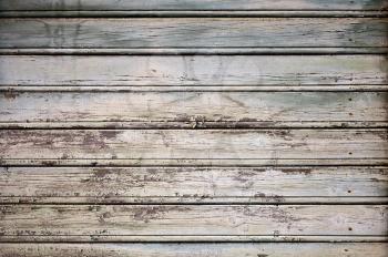 Detailed background texture of old painted wall made of wooden lining boards