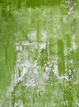 Old green painted galvanized steel sheet  detailed background texture