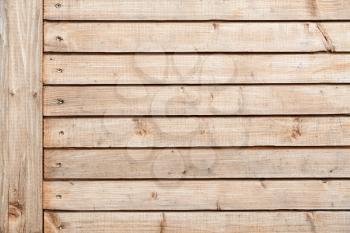 Uncolored wooden wall fragment, background photo texture