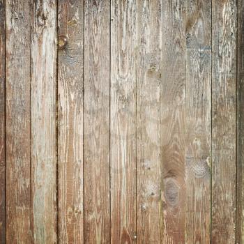 Old weathered wooden wall, square background photo texture