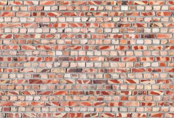 Red brick wall, seamless detailed background photo texture