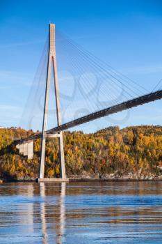 Skarnsund Bridge, modern automotive cable-stayed bridge in Norway