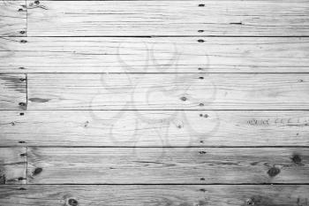 Old white wooden floor, flat background photo texture
