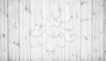 White grungy wooden wall, detailed flat background photo texture