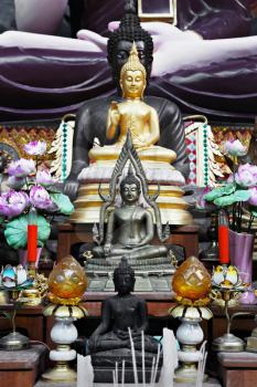 KRABI, THAILAND - APRIL 14: Tiger Cave Temple is the most important Temple in Krabi on April, 14, 2011, Krabi, Thailand. 
