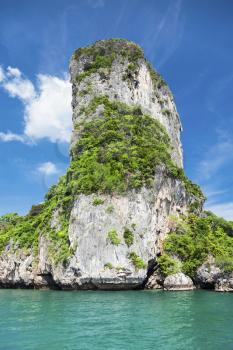 Beauty limestone rock in the sea