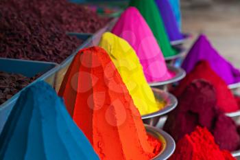 Color powder on the indian market, India